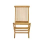 Lot de 2 chaises de jardin en teck, NATERIAL Antea, marron