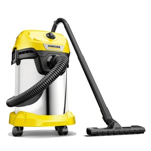Aspirateur eau et poussières WD3 S KARCHER, 19 l avec jeu de brosses