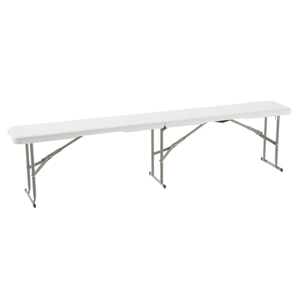 Banc de réception pliant en acier et résine