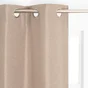 Rideau thermique, Chambray taupe l.135 x H.240 cm