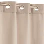 Rideau tamisant thermique, Chambray, taupe H.240 x l.135 cm