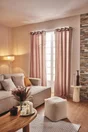 Rideau tamisant thermique, Chambray, taupe H.240 x l.135 cm