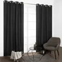 Rideau thermique, Chambray gris anthracite l.135 x H.240 cm