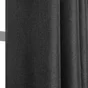 Rideau thermique, Chambray gris anthracite l.135 x H.240 cm