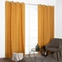 Rideau thermique, Chambray jaune curry l.135 x H.240 cm