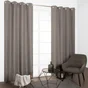 Rideau thermique, Chambray gris l.135 x H.240 cm