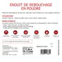 Enduit de rebouchage en poudre blanc 5 kg