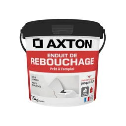 Enduit de rebouchage en pâte Prêt à l'emploi AXTON blanc 1.5 kg