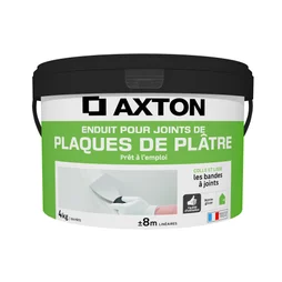 Enduit pour joint en pâte Prêt à l'emploi AXTON blanc 4 kg