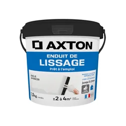 Enduit de lissage en pâte Prêt à l'emploi AXTON blanc 1.5 kg