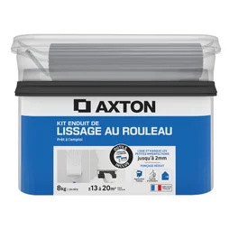 Enduit de lissage au rouleau en pâte + outils, AXTON, 8 kg