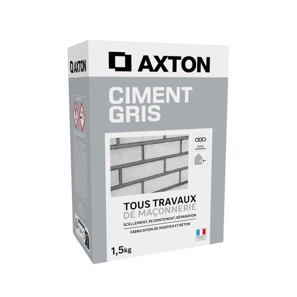 Ciment gris, AXTON, 1.5 kg