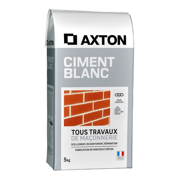 Ciment blanc, AXTON, 5 kg