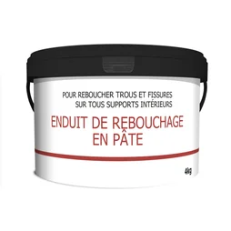 Enduit de rebouchage en pâte Prêt à l'emploi blanc 4 kg