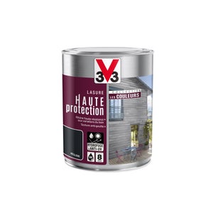 Lasure V33 HP les couleurs 8 ans reglisse satine 1 l
