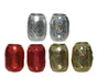 Bolduc œuf 10mmx20m assortiment holographique/métal or/rouge/argent