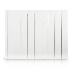 Radiateur électrique à inertie fluide 1500 W HJM Alanis horizontal blanc