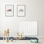 Radiateur électrique à inertie fluide 1500 W HJM Alanis horizontal blanc