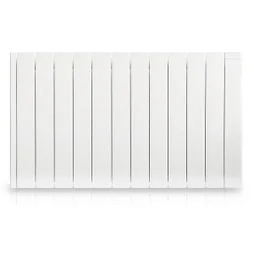 Radiateur électrique à inertie fluide 2000 W HJM Alanis horizontal blanc