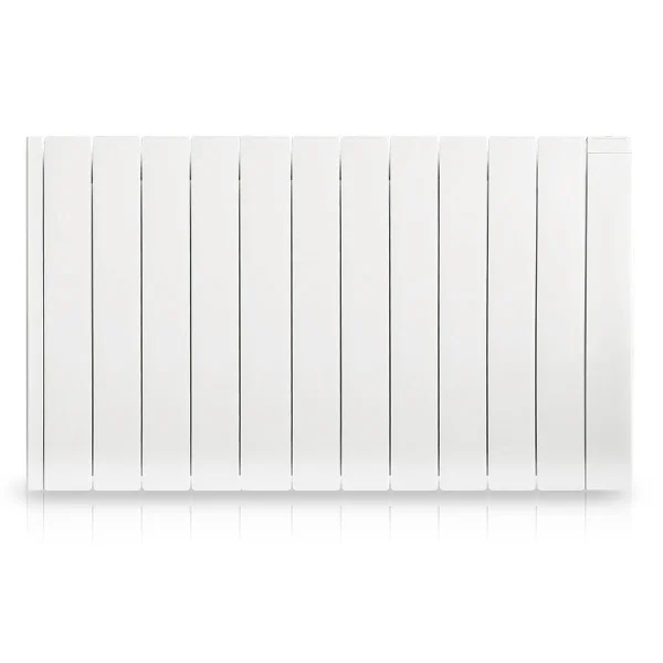 Radiateur inertie fluide 2000w alanis horizontal blanc