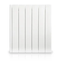 Radiateur électrique à inertie fluide 1000 W HJM Alanis horizontal blanc
