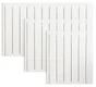 Radiateur électrique à inertie fluide 1000 W HJM Alanis horizontal blanc