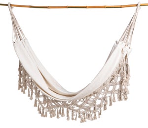 Hamac macramé, beige l.150XL.200