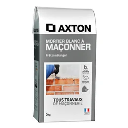Mortier a maconner blanc AXTON, 5 kg