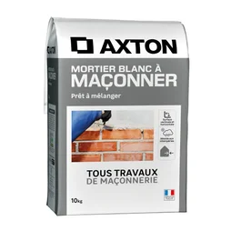 Mortier a maconner blanc AXTON, 10 kg