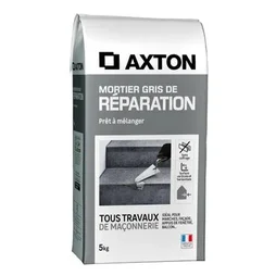 Mortier de reparation gris AXTON 5 KG