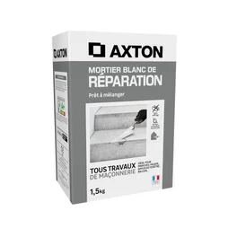 Mortier de réparation blanc AXTON, 1,5 kg