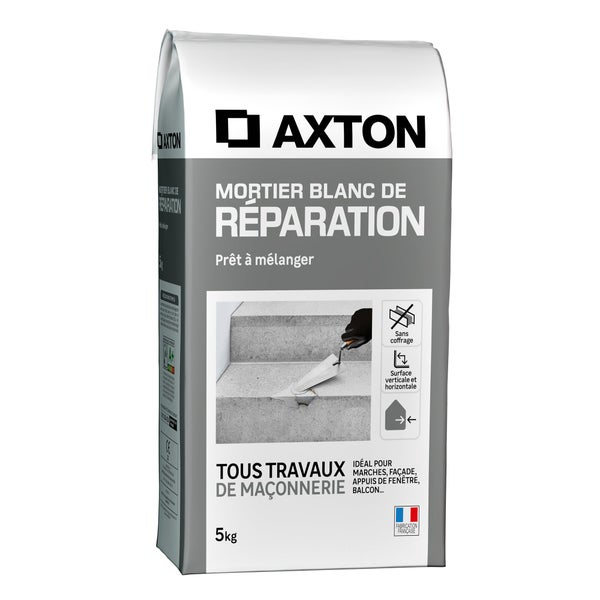 Mortier de réparation blanc AXTON, 5 kg