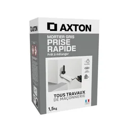 Mortier rapide, AXTON, 1.5 kg gris