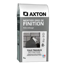 Mortier de finition gris AXTON 5 kg