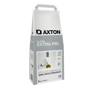 Enduit fin poudre AXTON blanc 5 kg