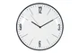 Horloge Convexe, diam.30 cm, blanc et noir