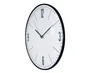 Horloge Convexe, diam.30 cm, blanc et noir