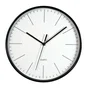 Horloge style moderne, diam. 30.5 cm, blanc et noir