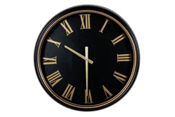 Horloge classique EMDE noir et doré Diam.50 cm