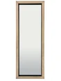 Miroir rectangulaire, bois et métal, l.50 x H.140 cm