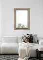 Miroir rectangulaire, bois et métal, l.50 x H.70 cm