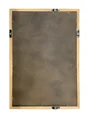 Miroir rectangulaire, bois et métal, l.50 x H.70 cm