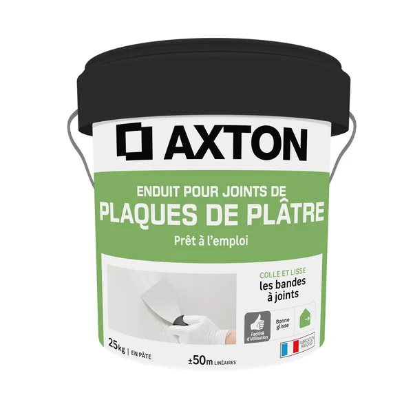 Enduit pour joint en pâte AXTON blanc 25 kg