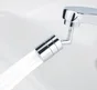 Aérateur pour robinet, avec 2 jets d'eau differents et 2 articulations