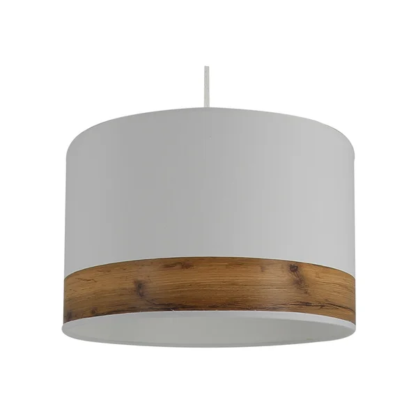 Suspension Natt/bosk, polyester, blanc, diam.29 cm, E27