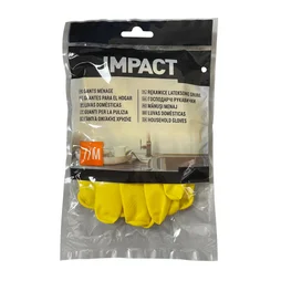 1 Paire de gants pour les travaux ménagers latex, T 7 IMPACT