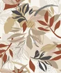 Papier peint vinyle intissé feuille Aldea beige