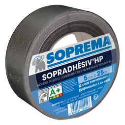Adhesif pour jointement des panneaux isolants SOPRADHESV'HP SOPREMA? 25mX5cm