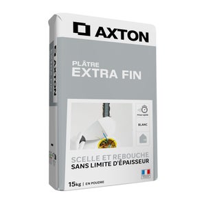 Plâtre Extra fin poudre AXTON 15 kg