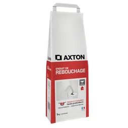 Enduit de rebouchage en poudre , AXTON blanc 5 kg